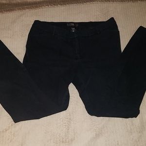 Black straight leg stretch jeans